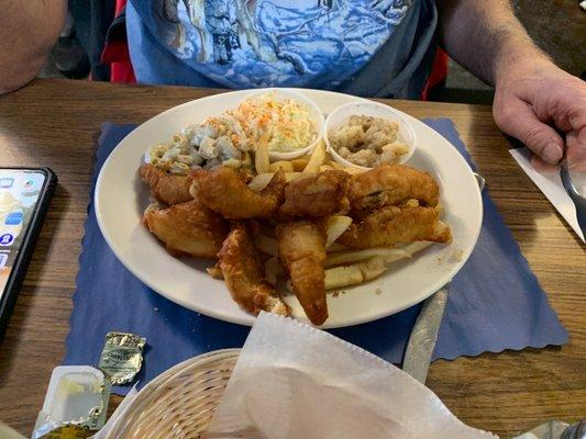 Fried perch dinner missing a few!