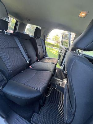 Back seat interior