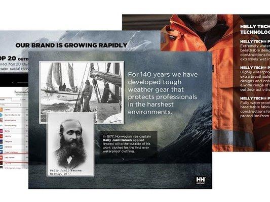 Helly Hansen, Sales Deck, PowerPoint Design