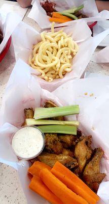 Wings and Curly Fries