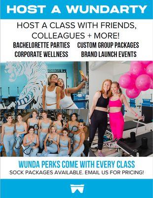 Host a WundaParty! Birthday, Bachelorette...