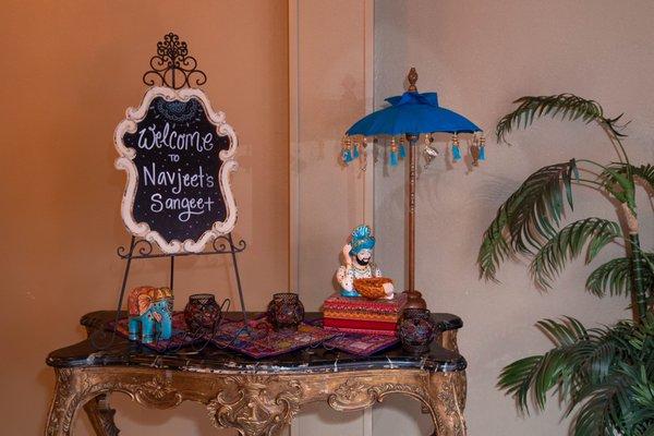 Bay Area Indian Wedding Decorations - Sangeet Decor in Hayward