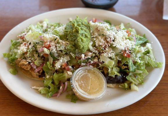 Taco salad with grilled chicken