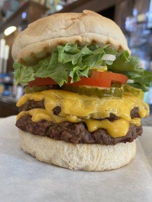 Double cheeseburger