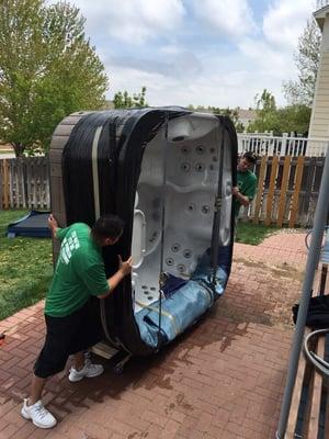 Hot tub?  No problem for our herd!