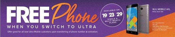 Free phones when you switch to Ultra Mobile ! Plans as low as $19, $23 & $29 .