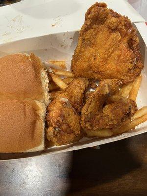 Messed up 3 pieces chicken