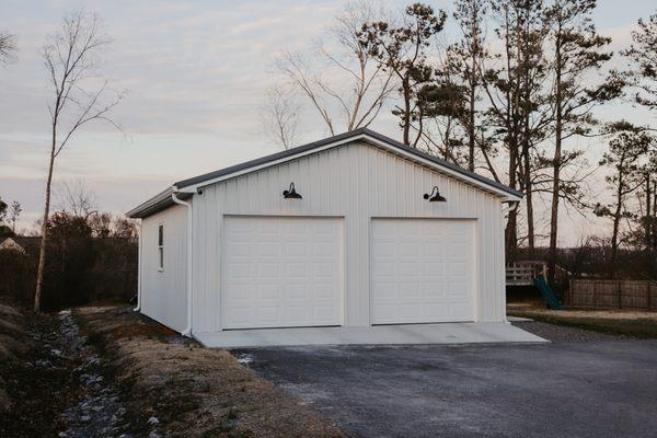 30x30x12 two car garage