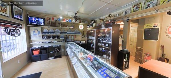 Coin Shop looking left inside the store Apex Gold Silver Coin