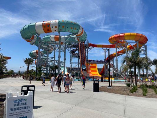 Very cool water slides.