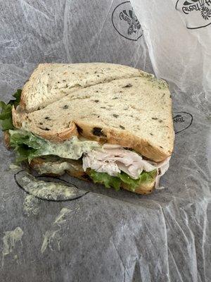 Smoked Turkey Goddess Sandwich