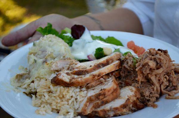 BBQ Plate with Smoked Chicken Breast