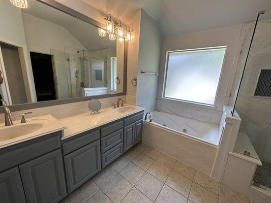 Bathroom remodeled