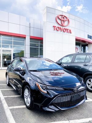 My new 2020 Corolla Hatchback SE in midnight black metallic, thanks Bairel Toyota!