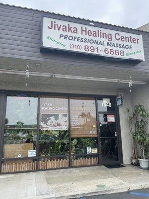 Store front of Jivaka Healing Center