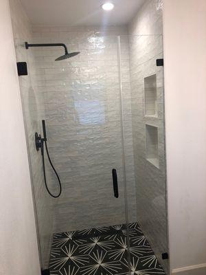 New curbless walk in shower