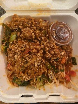 vegetable pad thai (level 10)