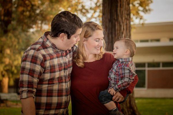 Autumn family portrait