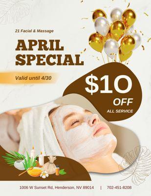 21 Facial & Massage