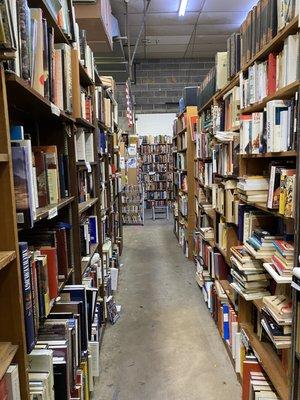 Aisle of books