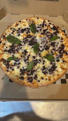 Blueberry pizza