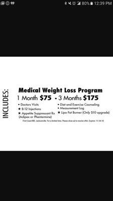 Weight loss specials