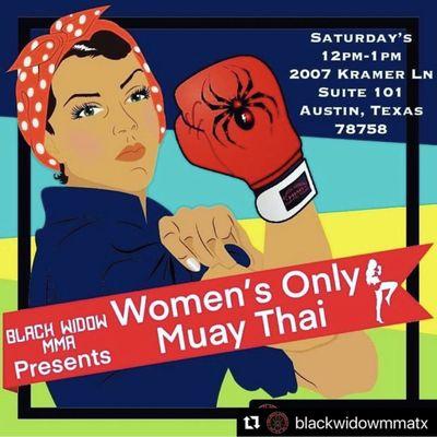 Woman's Muy Thai flyer