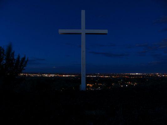 West Richland at twilight from summit of Flat Top.