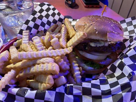 Mushroom Swiss Burger