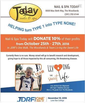 Fundraising for JDRF/One Walk