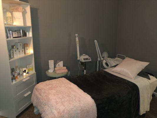 Facial and waxing room