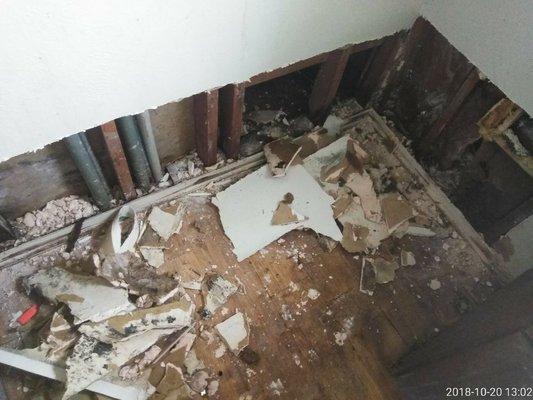 Flood Clean Up and drywall repair