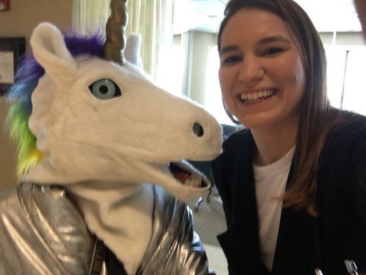 Unicorn in the cubicle make for interesting office chatter