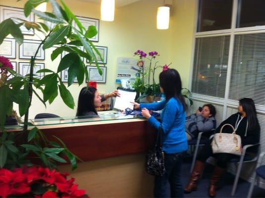 Reception desk