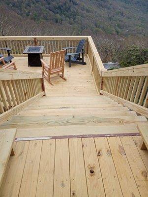 After picture of completed back deck.