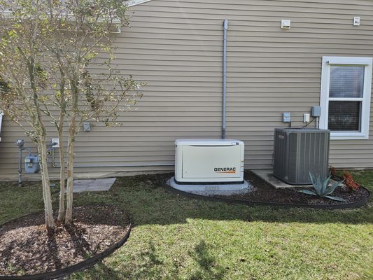 Nice clean Install that meets all local code and Generac clearance requirements.