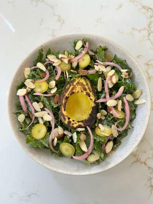 Charred Avocado Kale Salad