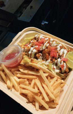 Shawarma Pita Sandwich with Fries