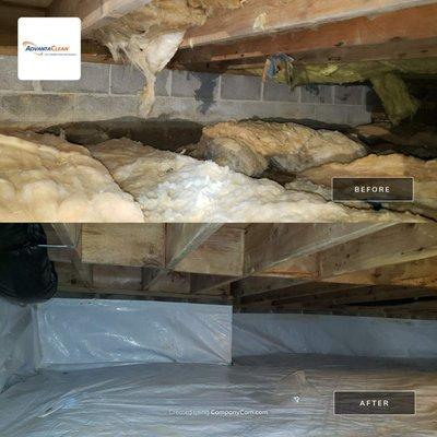 A crawlspace needs regular maintenance to prevent moisture and mold buildup. Encapsulation is a great moisture control method, call today!