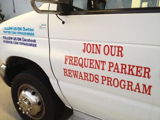 Frequent Parker program available.