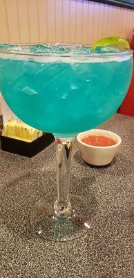 Blue margarita the rocks