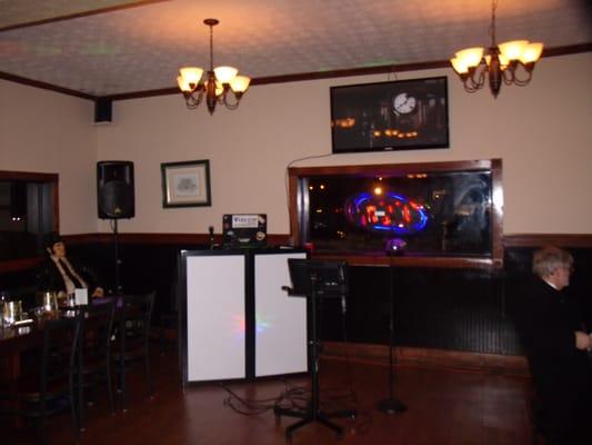 One of our DJ/Karaoke Set Ups.