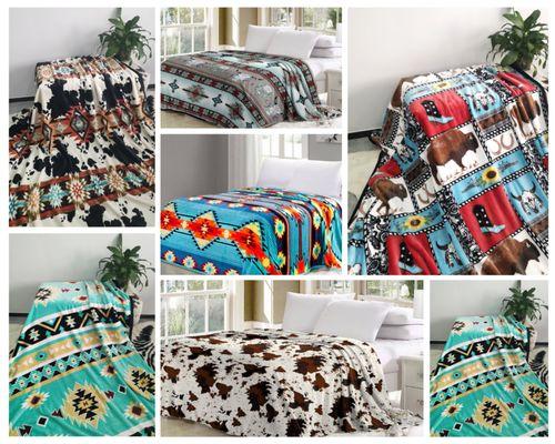 Western KING size blankets. Super soft and huge!!