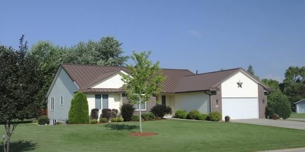 Brown tin roof