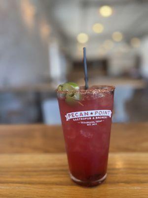 Spicy blackberry margarita