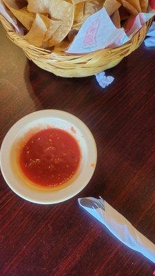 Not salsa,from can tomato sauce