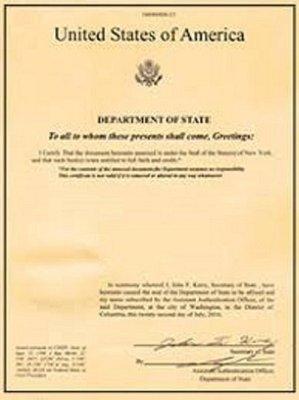 Department of State Authentication