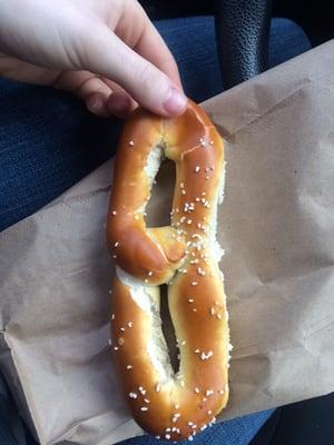 Strange shaped pretzel lol