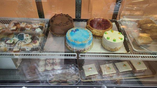 Selection of cakes