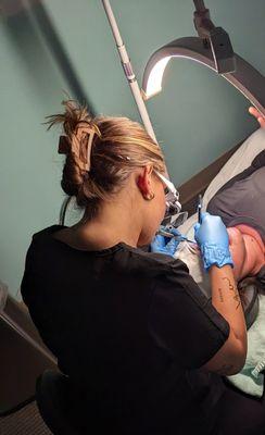 Lash extension training at Huntersville Institute of Cosmetic Arts in NC. Esthetics certification classes. Enroll at www.hicanc.com